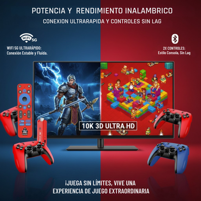 JIBSTICK™ ULTRA: Consola Dual System 5G – con mas de 10,000 Juegos Retro