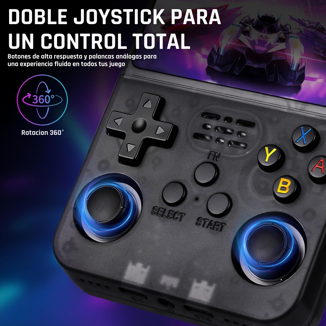 JIBSTICK™ POCKET Consola retro portátil con 10,000 juegos