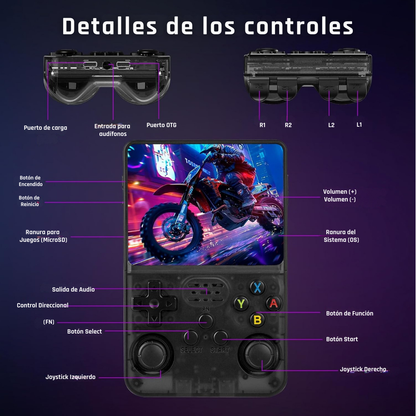 JIBSTICK™ POCKET Consola retro portátil con 10,000 juegos